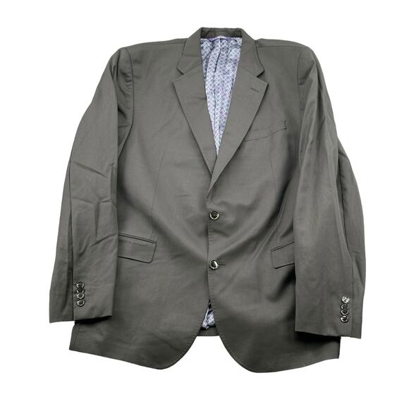 Ted Baker Suit Jacket Mens 46L Black Endurance Jay CT 100% Wool Business Preppy